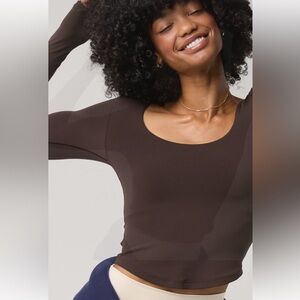 OFFLINE By Aerie Real Me Long
Sleeve Scoop T-Shirt